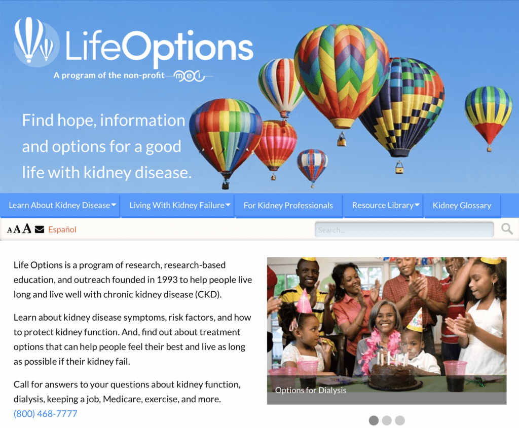 Life Options Website